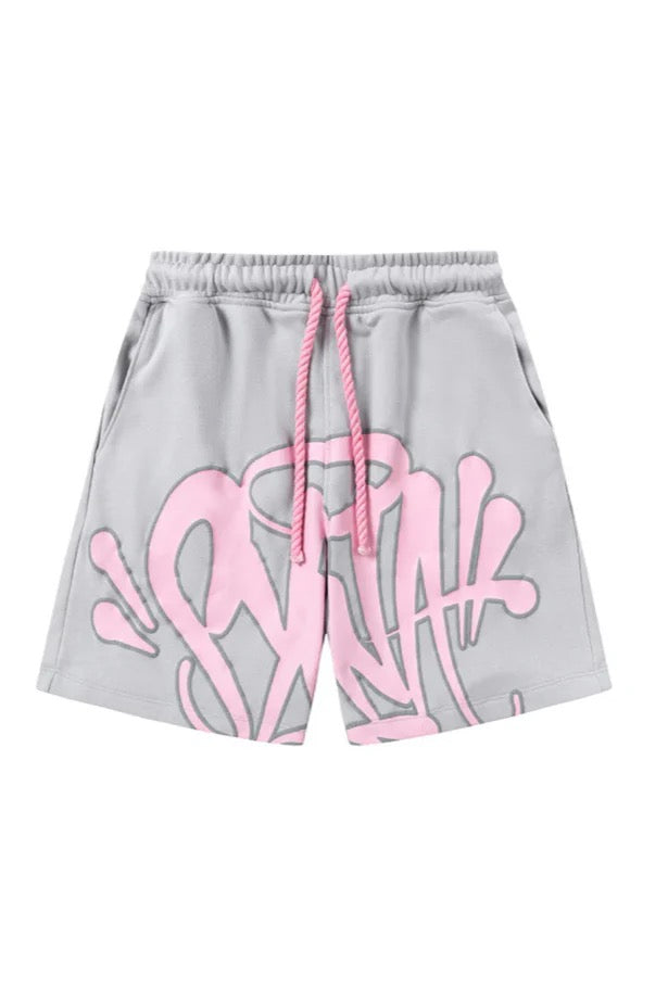 Ensemble Court Graffiti Gris/Rose
