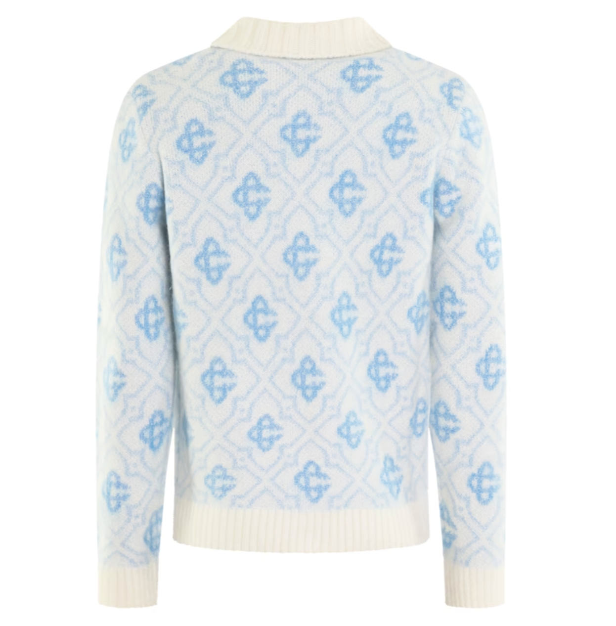 Zipper Casa Herren Monogramm Strickjacke