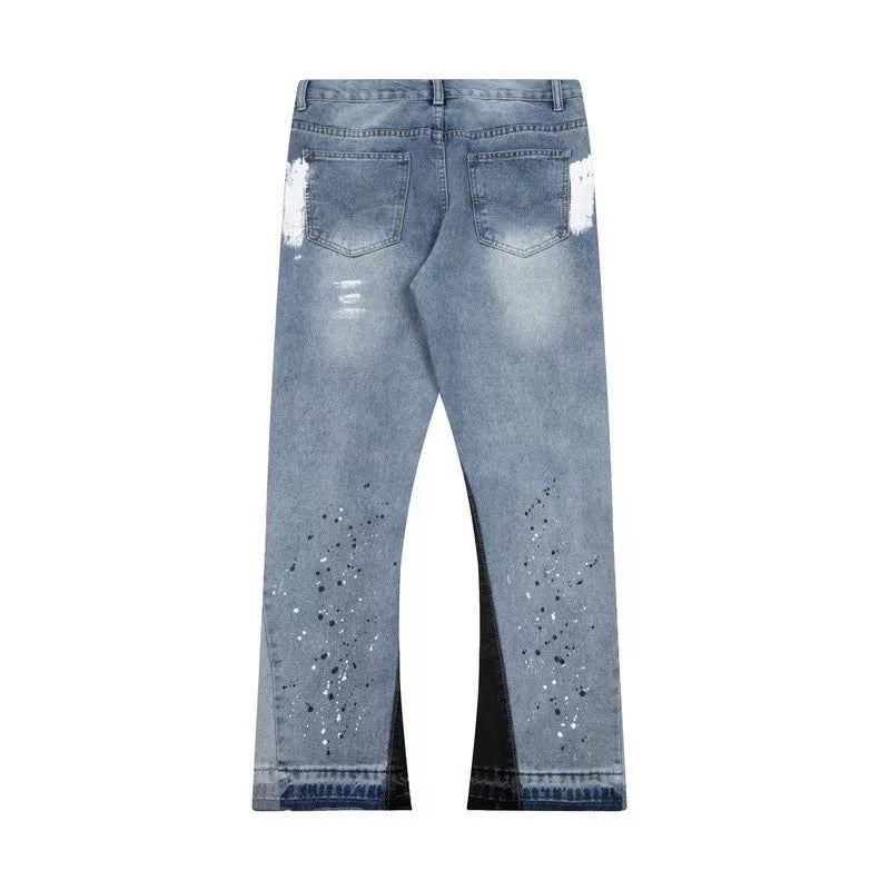 Flared Denim Peint