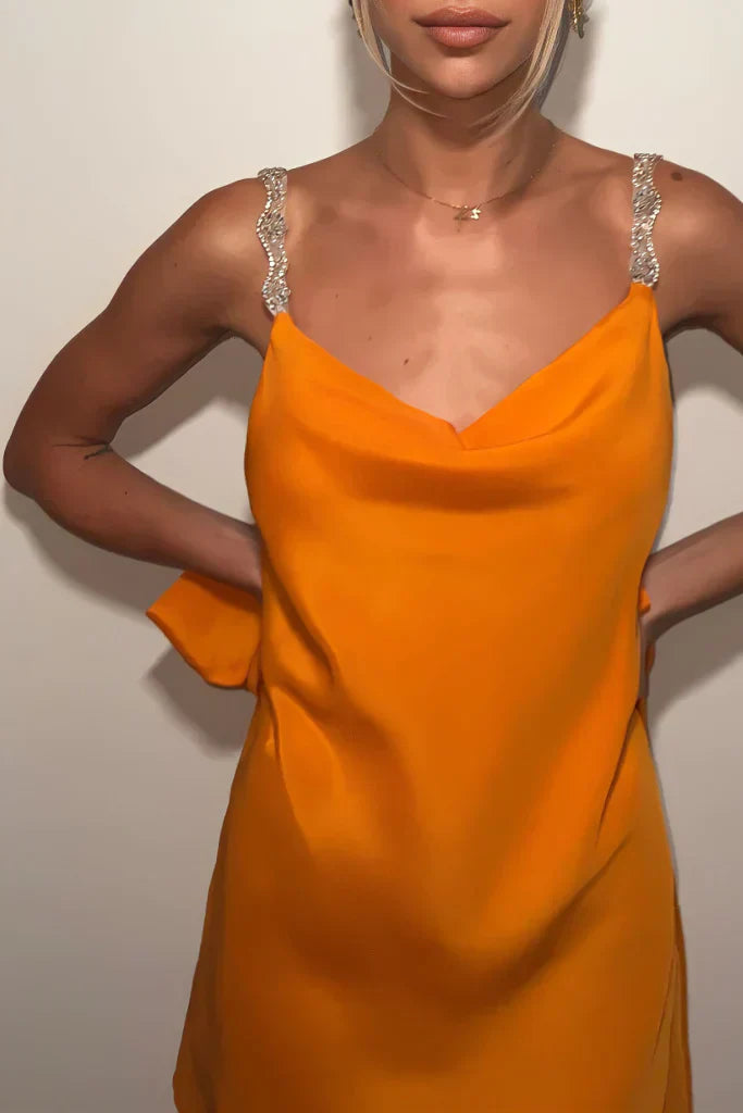 Minikleid Gretel en Soie Tangerine Dream