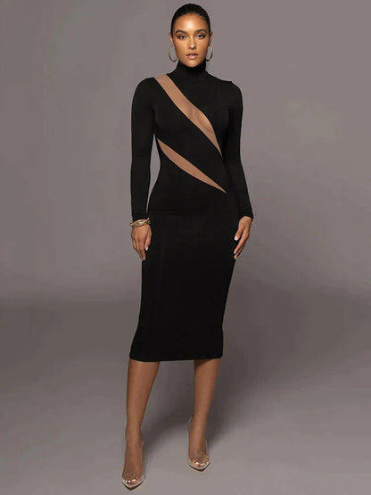 Robe Giluna avec Détails en Maille