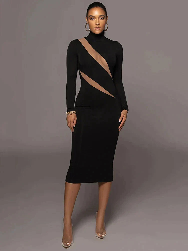 Robe Giluna avec Détails en Maille