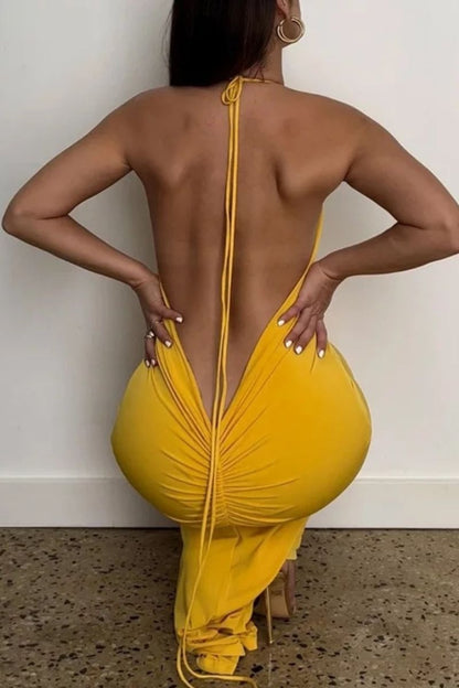 Robe Midi Amylia en Jersey Élastique