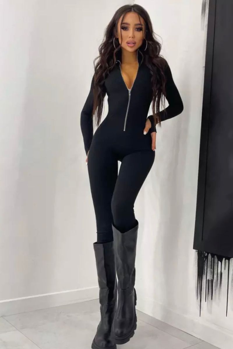 Jumpsuit Figurbetont ABI