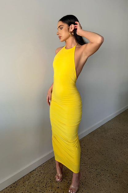 Robe Midi Amylia en Jersey Élastique