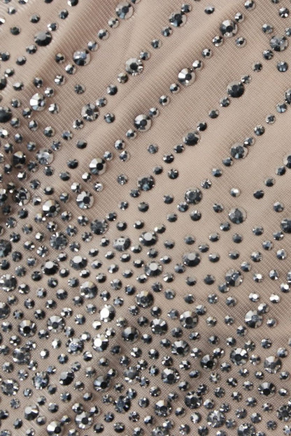 NICOLE DIAMANTÉ MESH KLEID