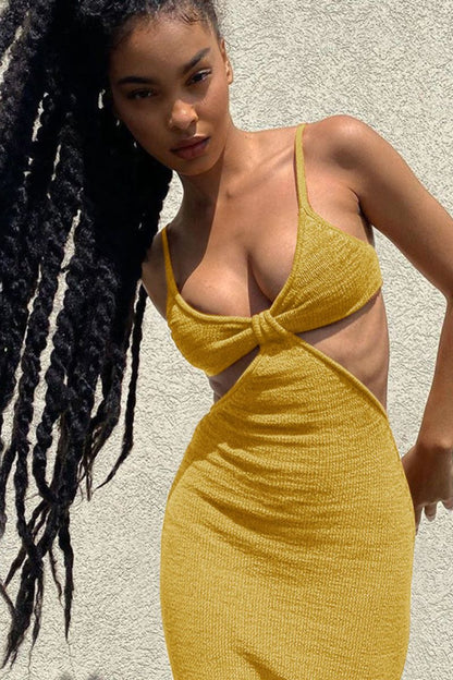 Maxikleid Ari Avec Découpes