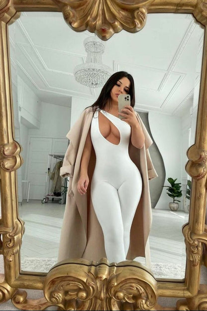 Jumpsuit Ariana en Polyester Élastique pour Soirée