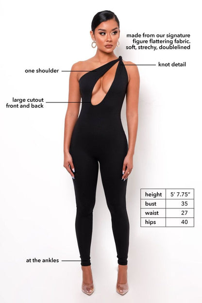 Jumpsuit Ariana en Polyester Élastique pour Soirée