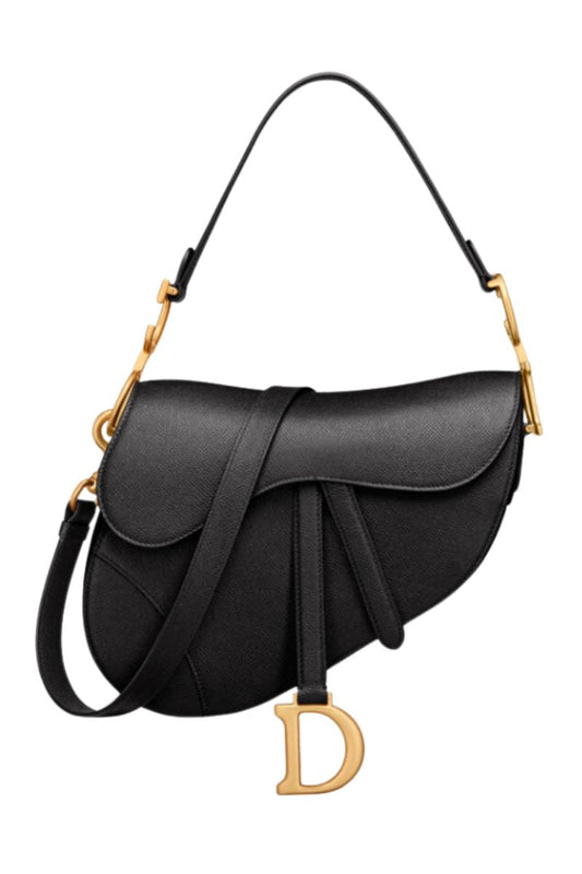 Sac Divina Sattel en Cuir de Veau Grainé avec Sangle Ajustable
