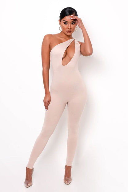 Jumpsuit Ariana en Polyester Élastique pour Soirée