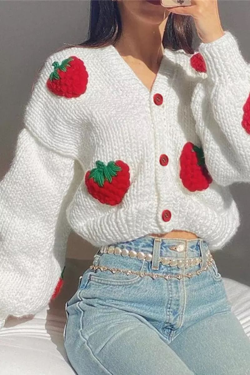 Cardigan Berry | Strickjacke en tissu doux