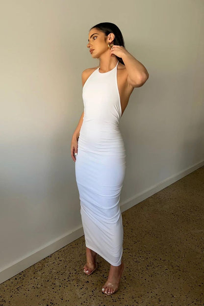 Robe Midi Amylia en Jersey Élastique