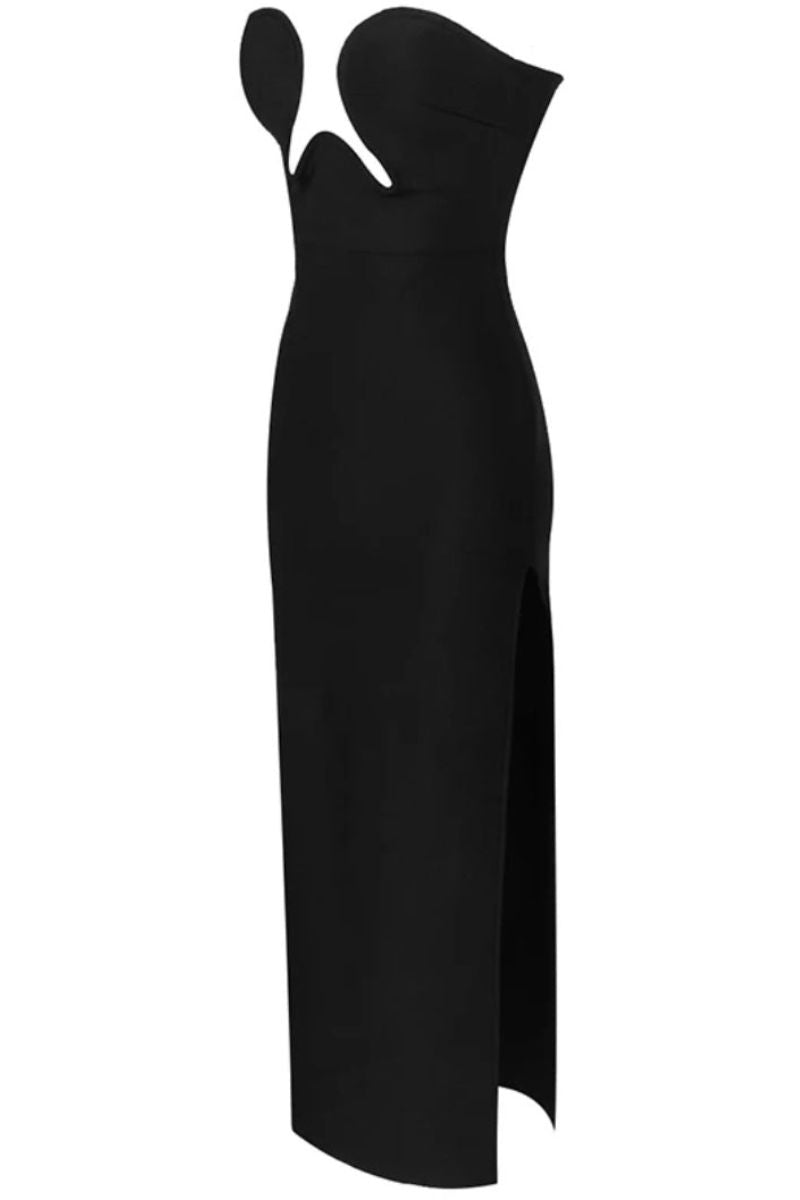 Maxikleid Charma avec Beinschlitz et Confort Optimal