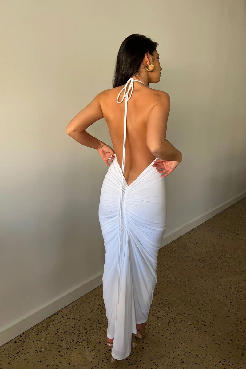 Robe Midi Amylia en Jersey Élastique