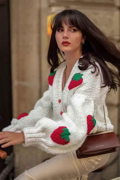 Cardigan Berry | Strickjacke en tissu doux