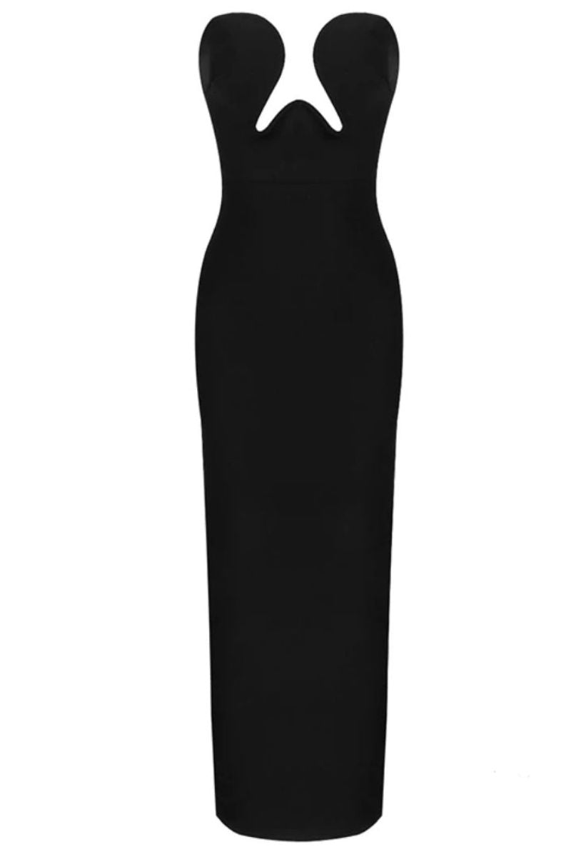 Maxikleid Charma avec Beinschlitz et Confort Optimal
