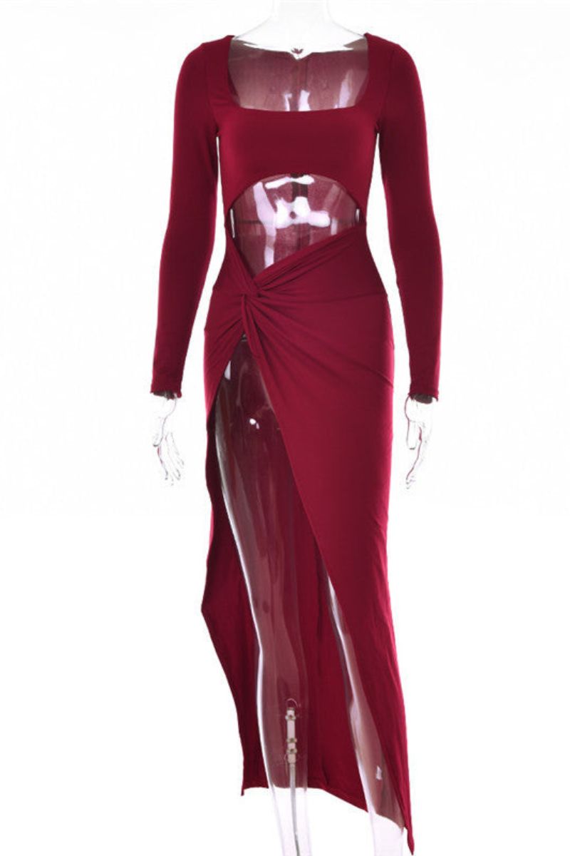 Maxikleid Ciana Avec Découpe Et Fente Haute