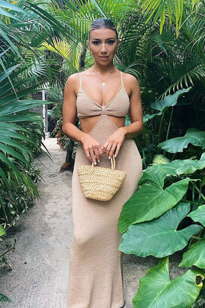 Maxikleid Ari Avec Découpes