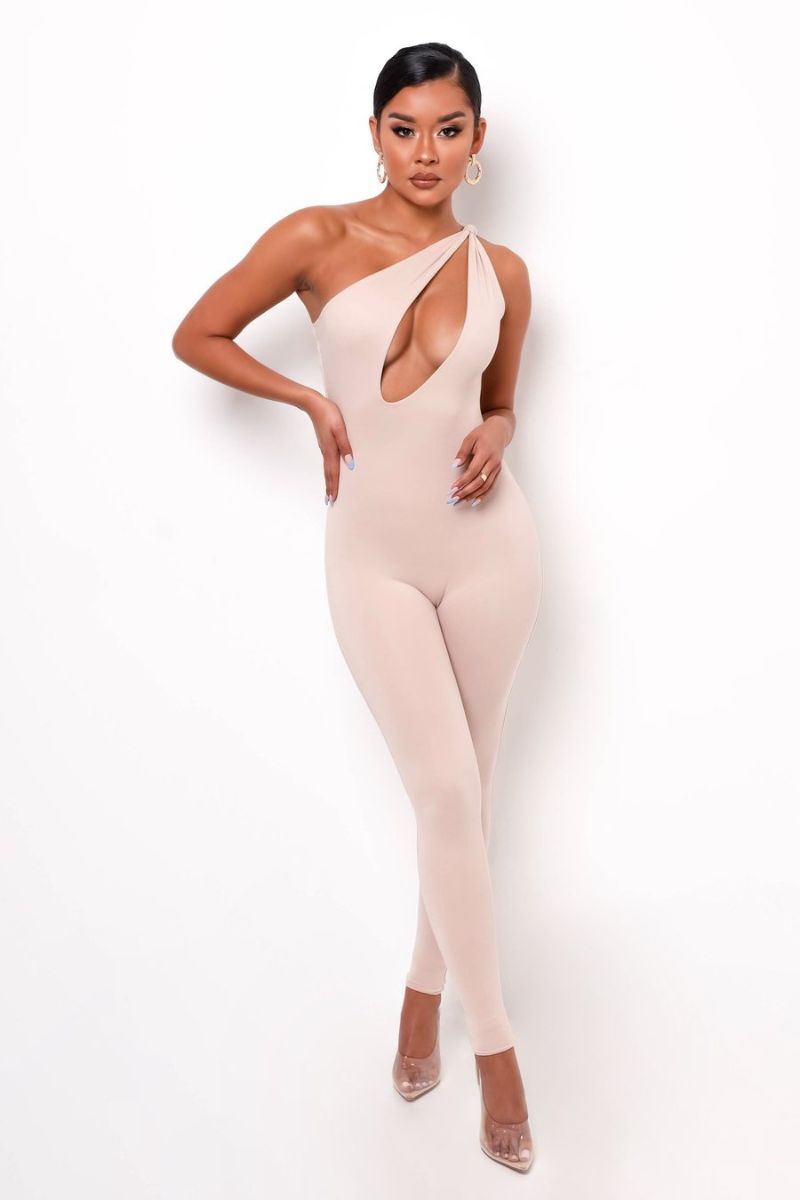 Jumpsuit Ariana en Polyester Élastique pour Soirée