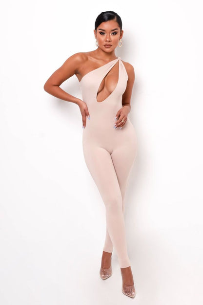 Jumpsuit Ariana en Polyester Élastique pour Soirée
