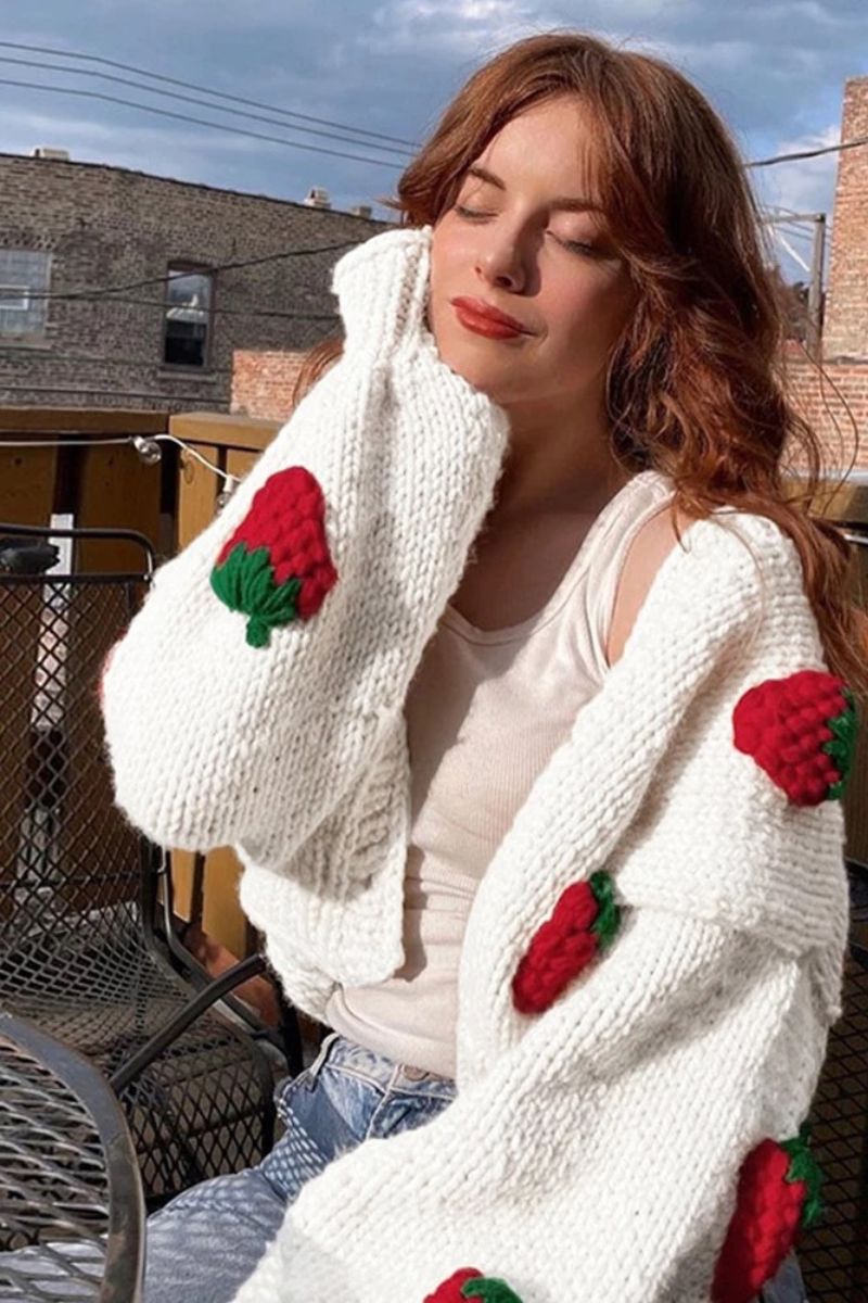 Cardigan Berry | Strickjacke en tissu doux