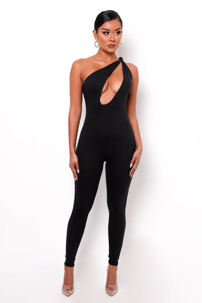 Jumpsuit Ariana en Polyester Élastique pour Soirée