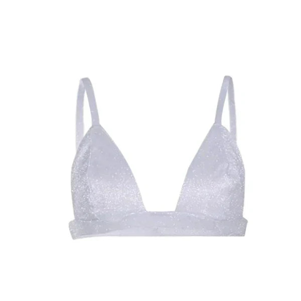 Glitzeranzug Unique avec Bralette, Blazer et Pantalon