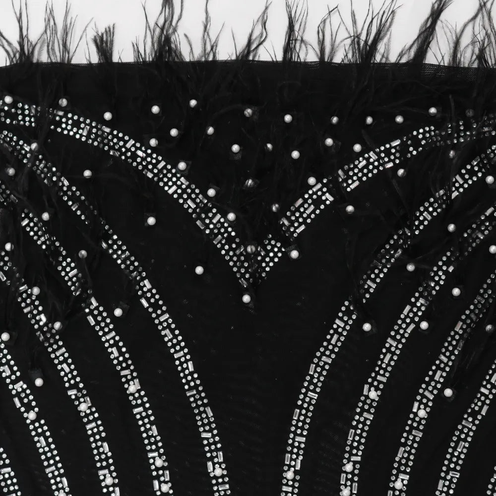 Kleid Bodycon Glory avec Strass