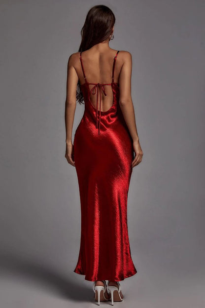 Robe AMMOS en Polyester Doré pour Occasions Formelles