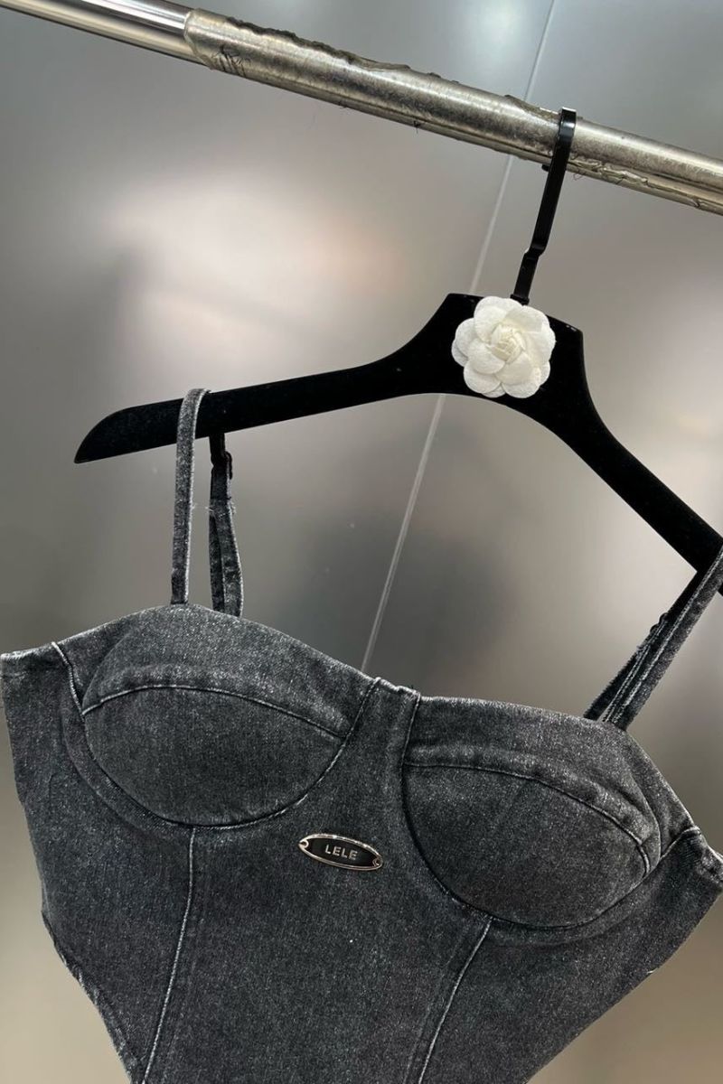 Top en Denim Bodya Élégant et Durable