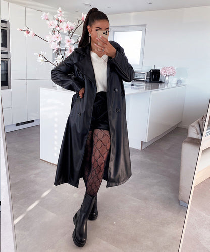 Trenchcoat Ely en matériaux de qualité