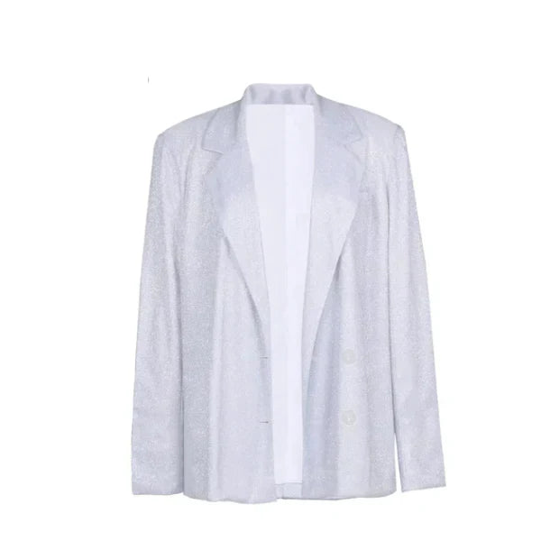 Glitzeranzug Unique avec Bralette, Blazer et Pantalon