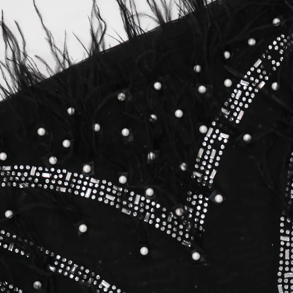 Kleid Bodycon Glory avec Strass