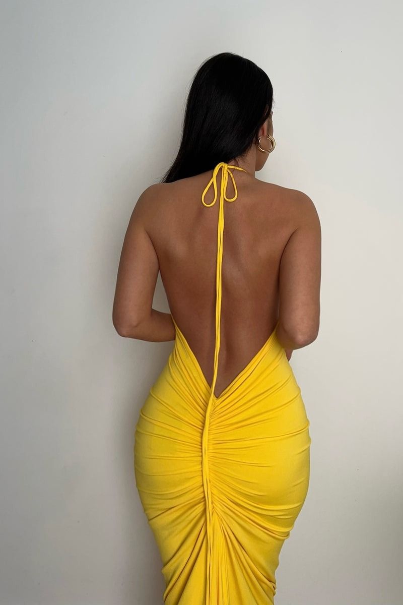 Robe Midi Amylia en Jersey Élastique