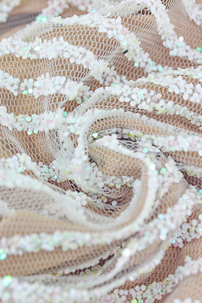 Robe Christina Diamante V-Ausschnitt avec Strass
