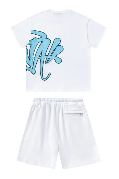Short Set Graffiti Bleu