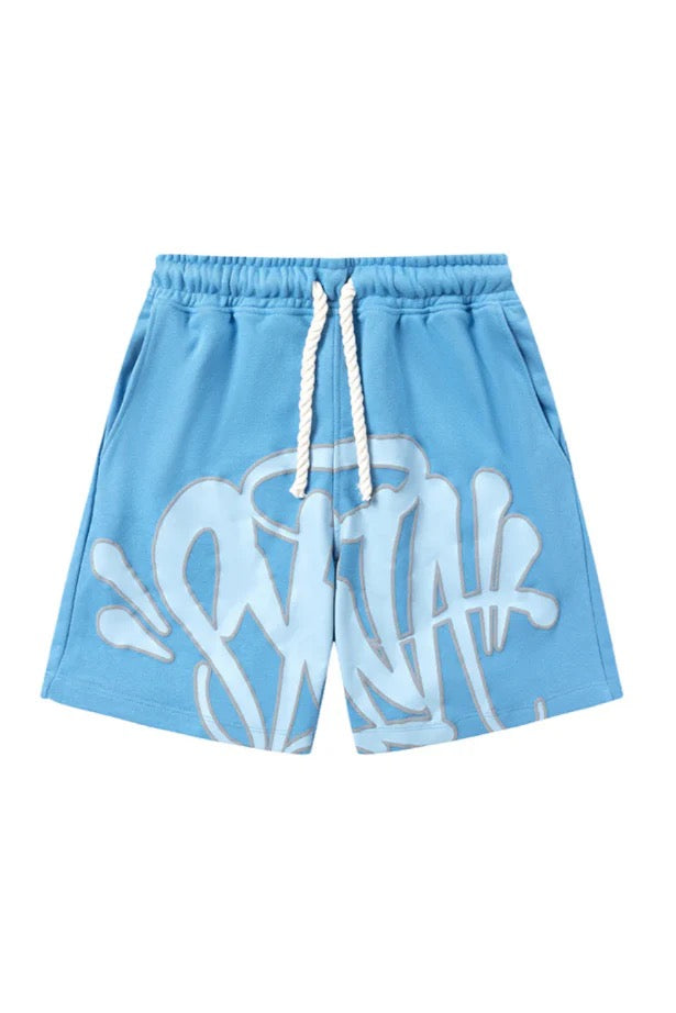 Short Set Graffiti Bébé Bleu