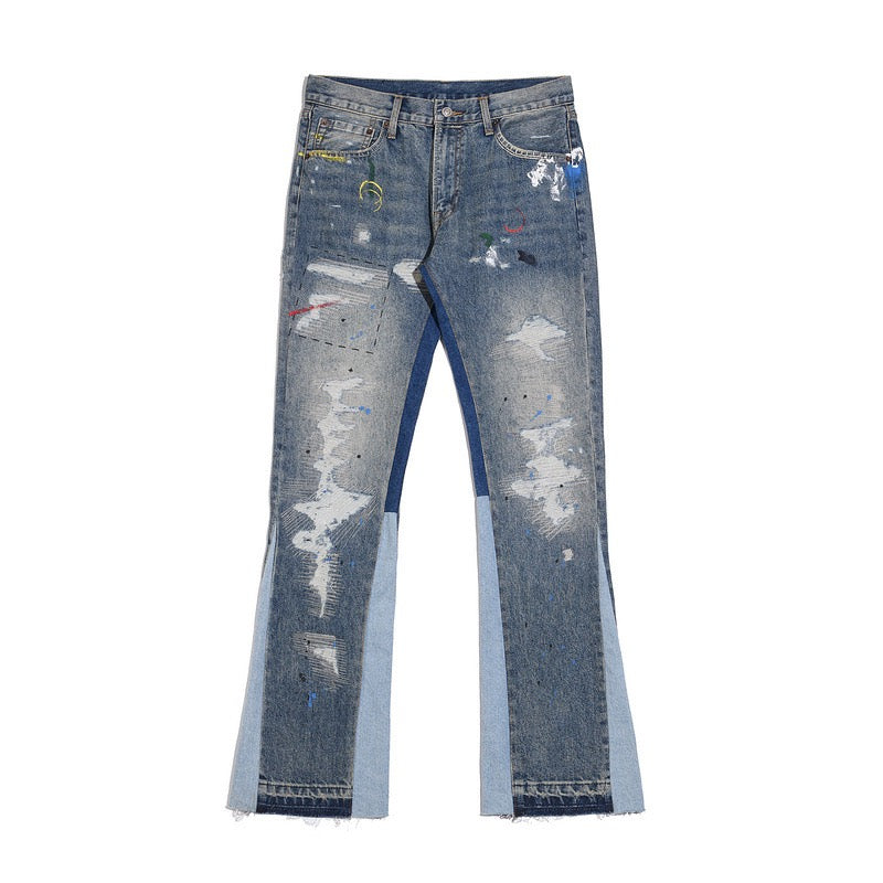Denim Évasé Wavy