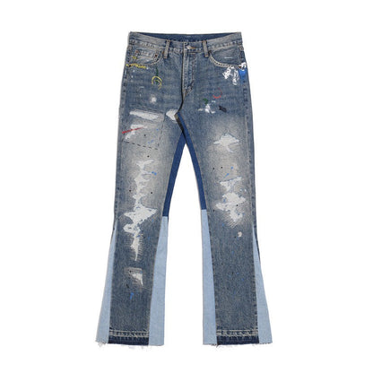 Denim Évasé Wavy