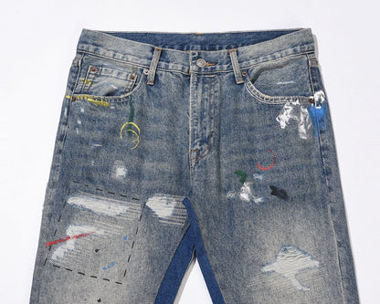 Denim Évasé Wavy