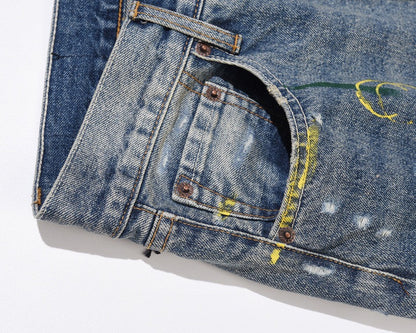 Denim Évasé Wavy