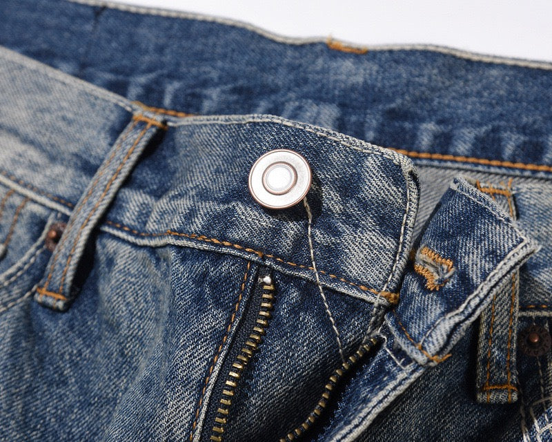 Denim Évasé Wavy