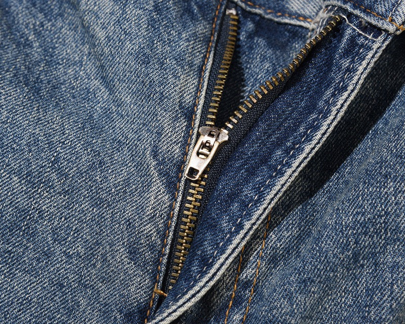 Denim Évasé Wavy