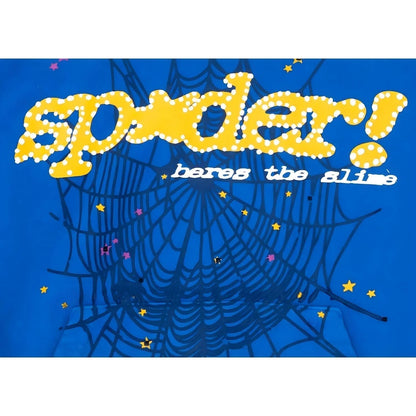 Hoodie Sp5der Bleu