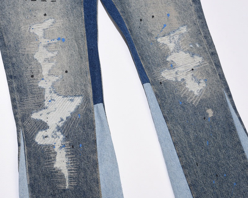 Denim Évasé Wavy