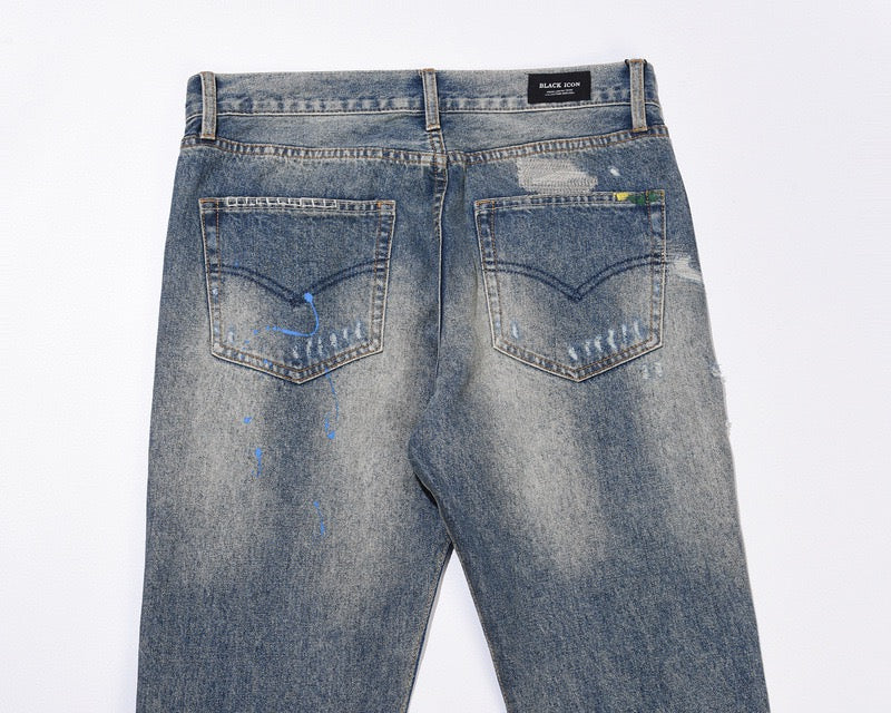 Denim Évasé Wavy