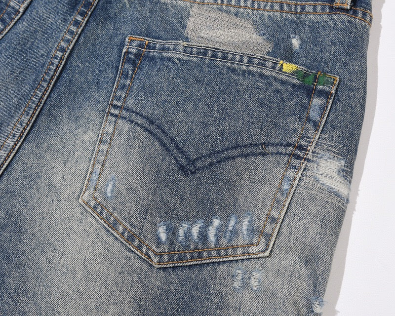 Denim Évasé Wavy