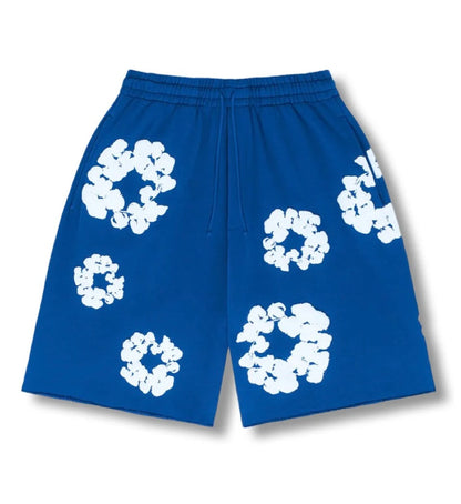 Shorts Bleus Flower