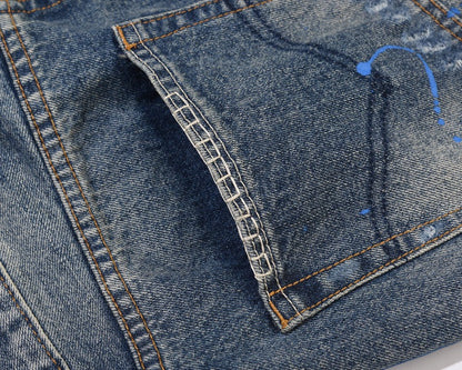 Denim Évasé Wavy